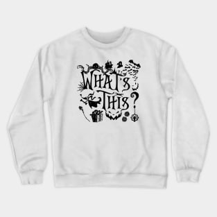 What's This? - The Nightmare Before Christmas (Black) Crewneck Sweatshirt